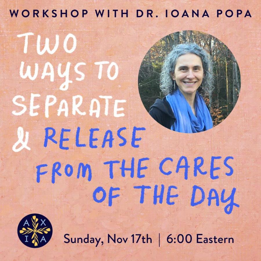 Ioana Popa Separate and Release workshop graphic